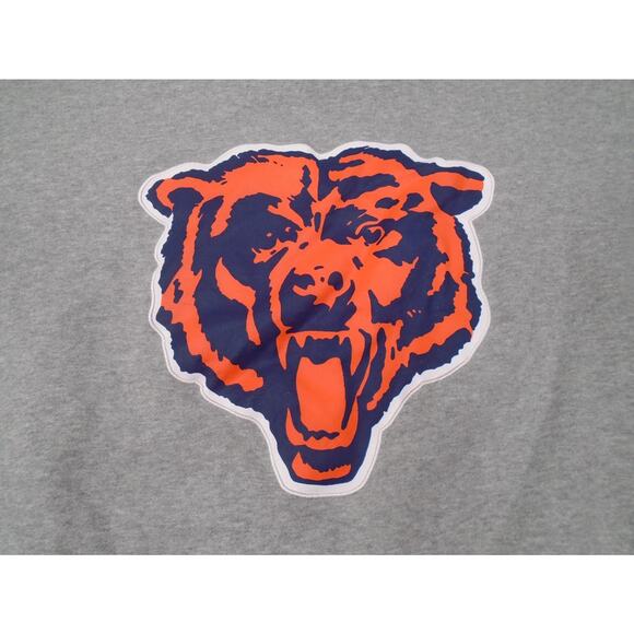 Chicago Bears Sweatshirt Mens Large Gray Blue Crew Neck Throwbacks NFL Football - Picture 2 of 12